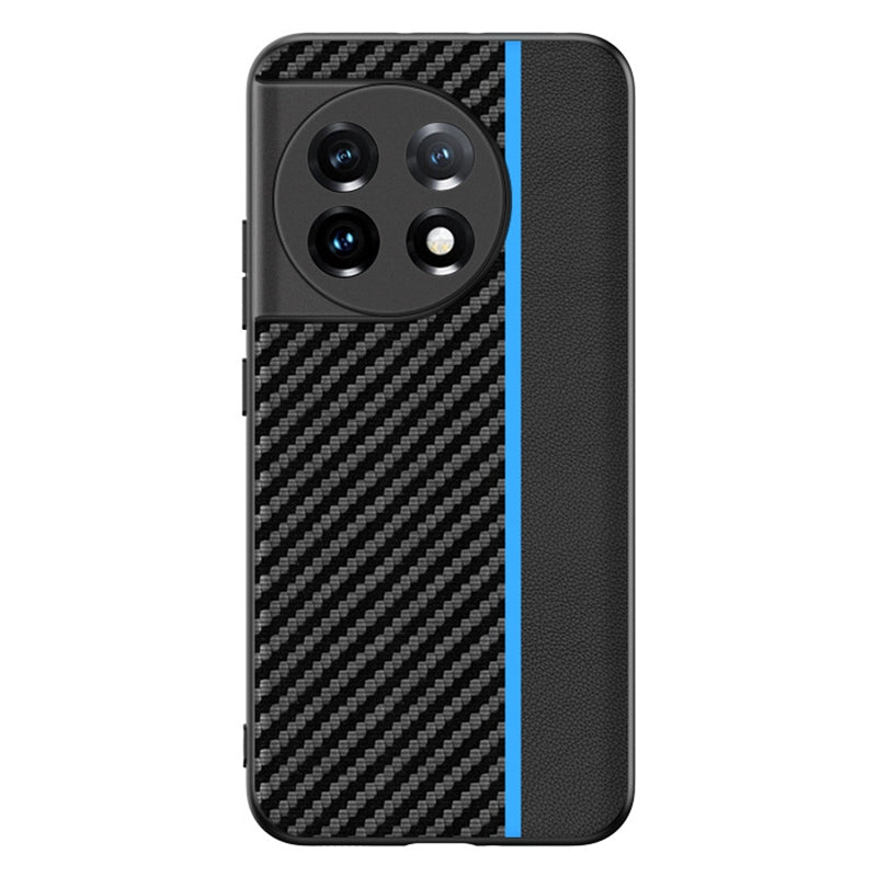 For OnePlus 11 5G PU Leather Coated TPU Case Ultra Slim Carbon Fiber Texture Anti-scratch Phone Cover For OnePlus 11 5G PU Leather Coated TPU Case Ultra Slim Carbon Fiber Texture Anti-scratch Phone Cover